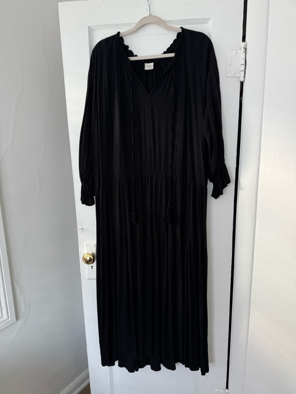 Salt & Silk Black Long Sleeve Maxi Dress